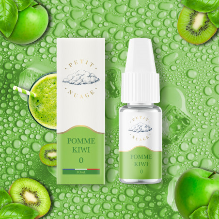 [003424-6510] Pomme Kiwi 10ml – PETIT NUAGE (0mg/ml)