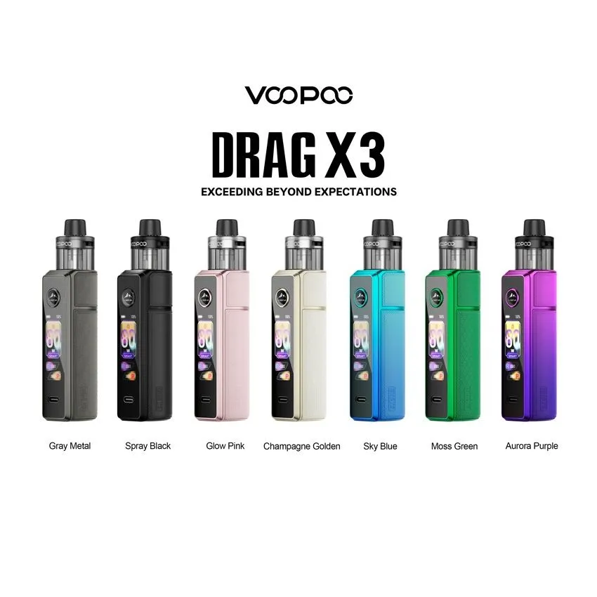 Kit Pod DRAG X3 - VOOPOO (Vert)