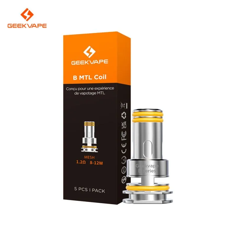 Résistance serie B MTL (Z nanoMTL ou Z Nano3) x5 - GeekVape (1.2 Ohm)