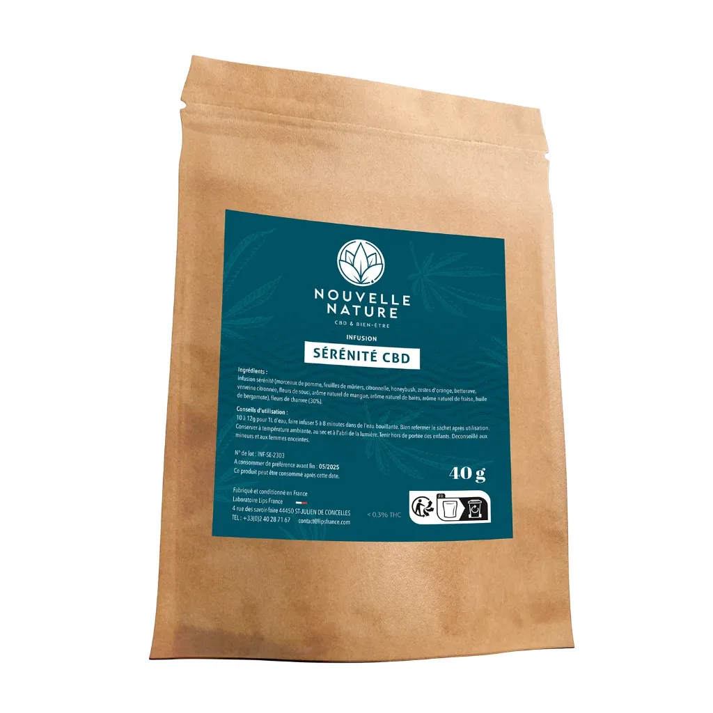 Infusion CBD Serenite 40g - Nouvelle Nature