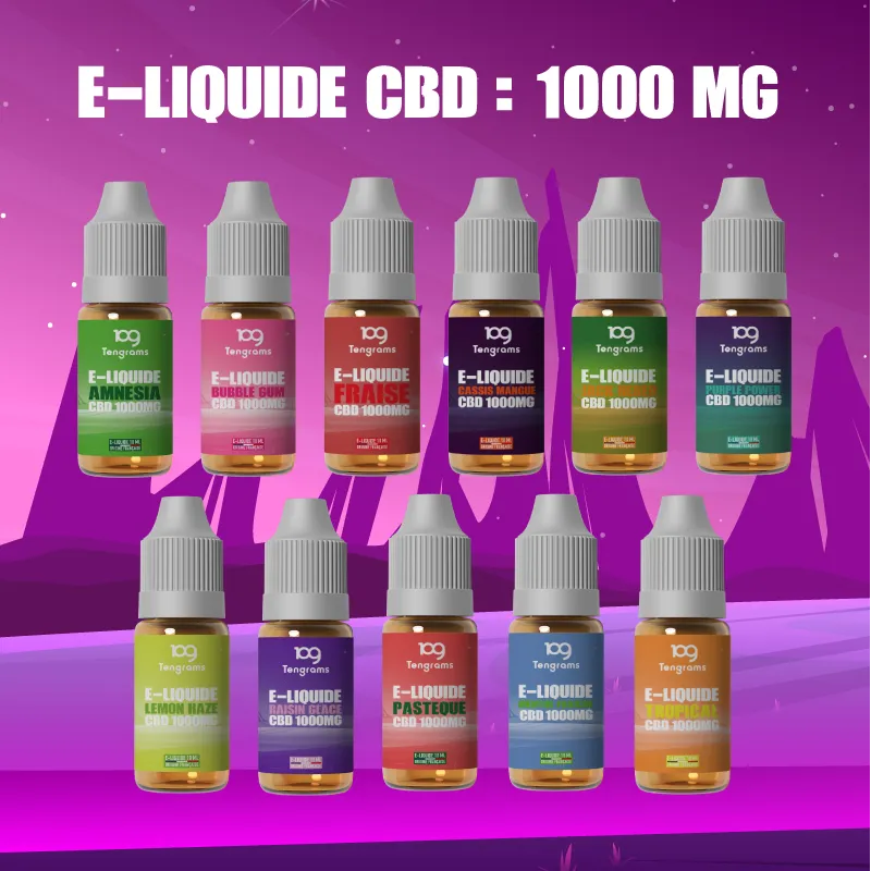 E-liquide CBD 2000mg 10ml - Tengrams (Menthe Fraiche)